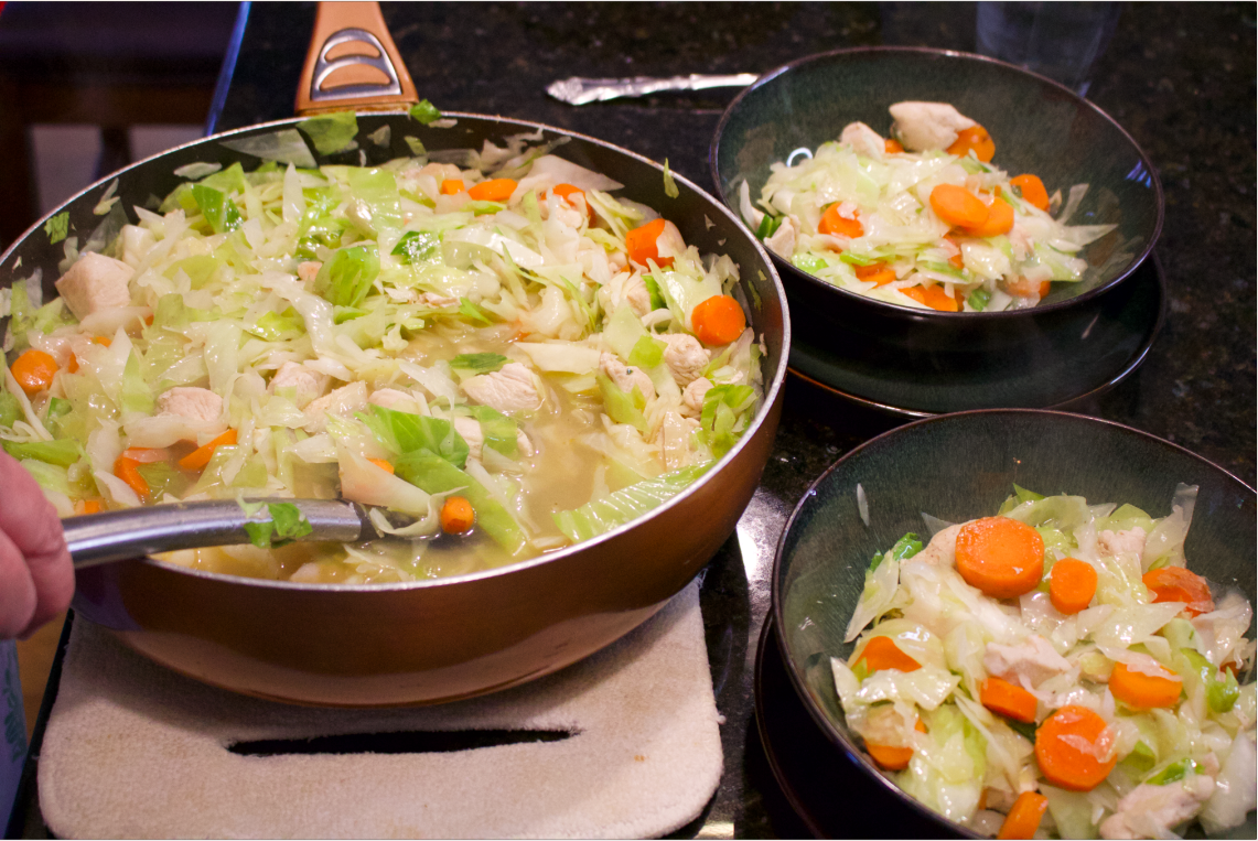 Cabbage, Carrot, Chicken StirFry Magnolia Place